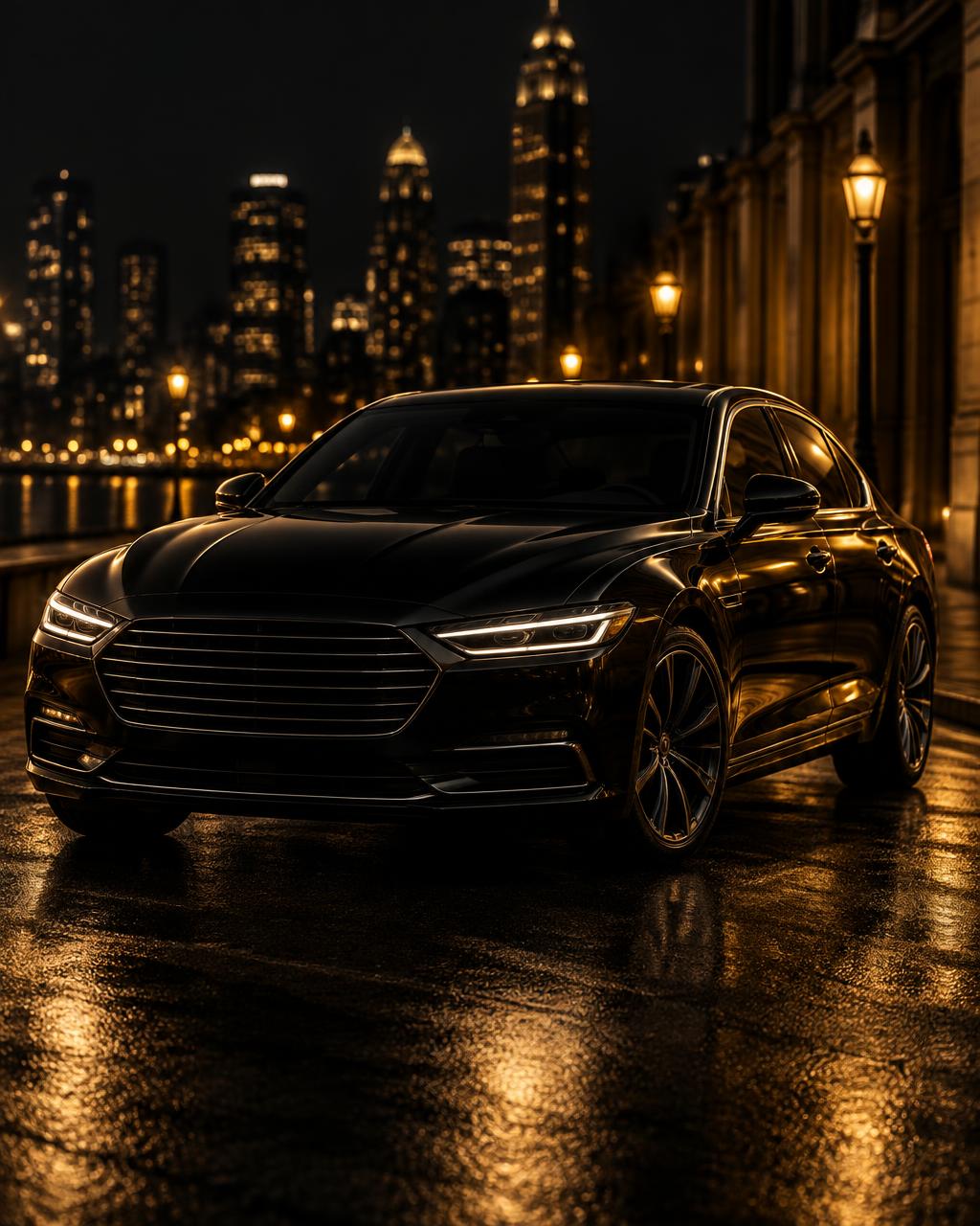 An elegant luxury car